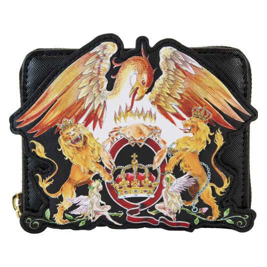 Pop Weasel Image of Queen - Logo Crest Zip Around Wallet - Loungefly