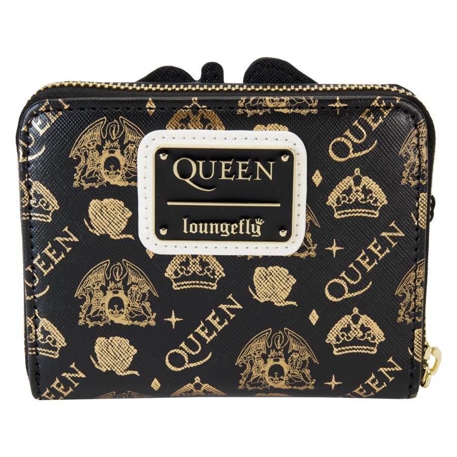 Pop Weasel - Image 3 of Queen - Logo Crest Zip Around Wallet - Loungefly - Bags, Wallets & Purses - Image - Pop Weasel