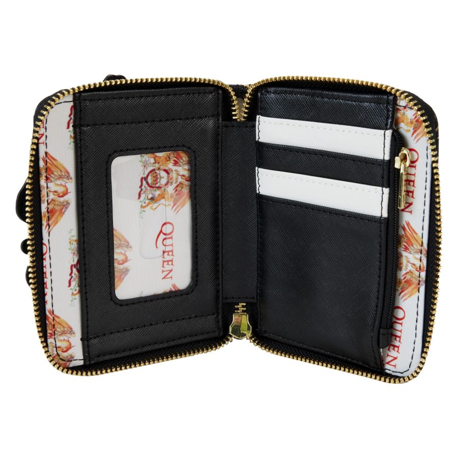 Pop Weasel - Image 4 of Queen - Logo Crest Zip Around Wallet - Loungefly - Bags, Wallets & Purses - Image - Pop Weasel