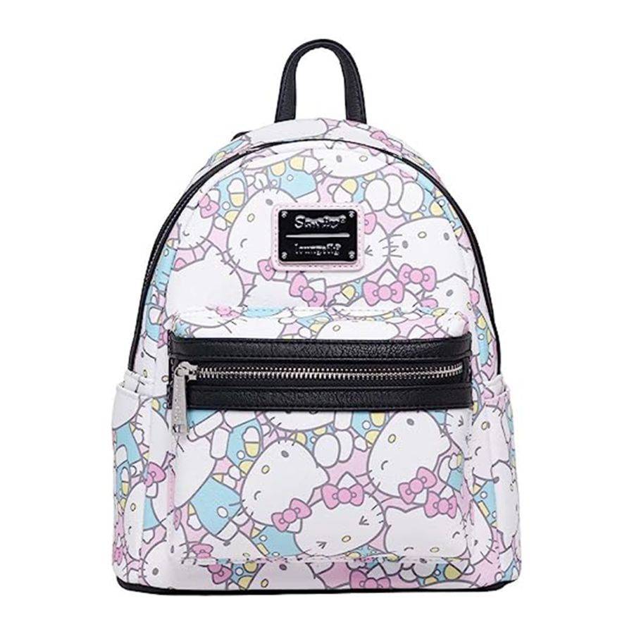 Pop Weasel Image of Hello Kitty - Multi Pastel Print US Exclusive Mini Backpack [RS] - Loungefly - Bags, Wallets & Purses - Image - Pop Weasel