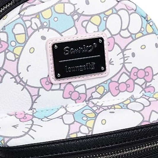 Pop Weasel - Image 2 of Hello Kitty - Multi Pastel Print US Exclusive Mini Backpack [RS] - Loungefly