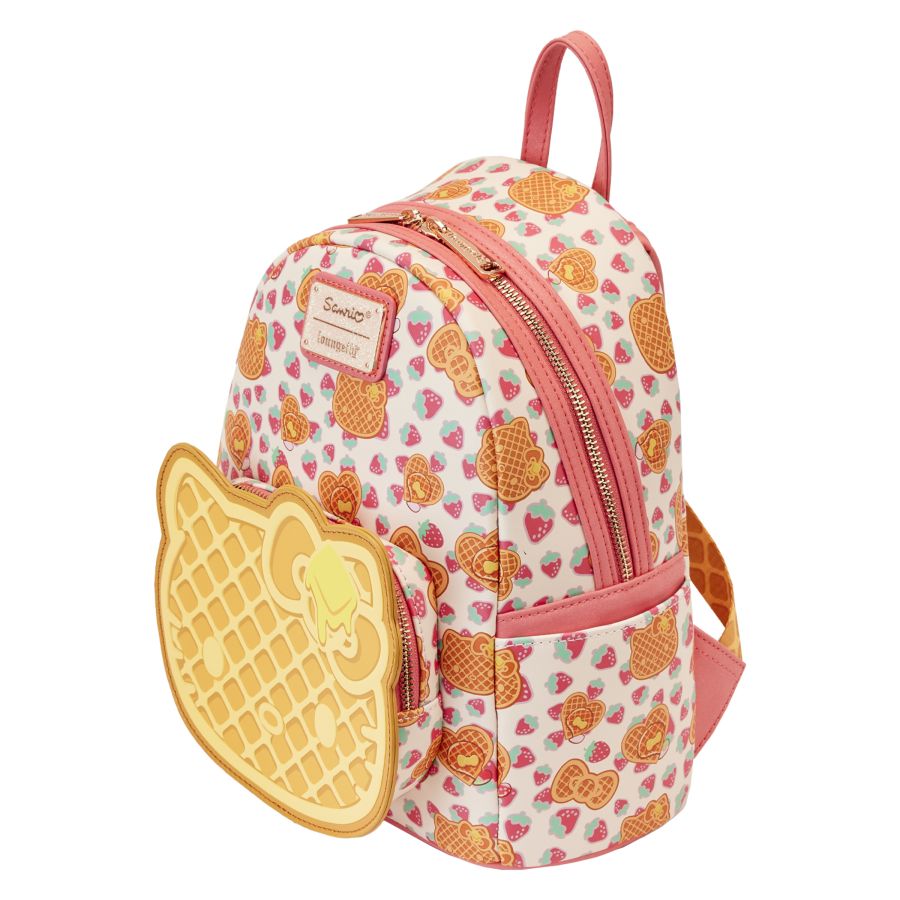 Pop Weasel - Image 3 of Hello Kitty - Breakfast Waffle Mini Backpack - Loungefly - Bags, Wallets & Purses - Image - Pop Weasel