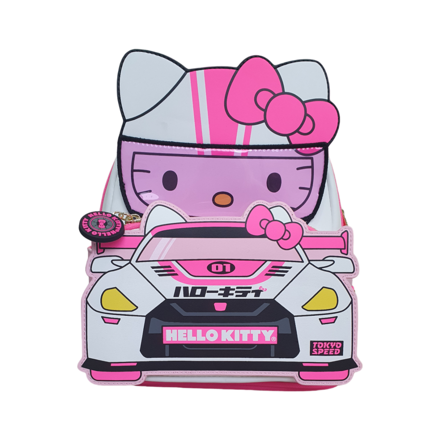 Pop Weasel Image of Hello Kitty - Hello Kitty Racing US Exclusive Cosplay Mini Backpack [RS] - Loungefly - Bags, Wallets & Purses - Image - Pop Weasel