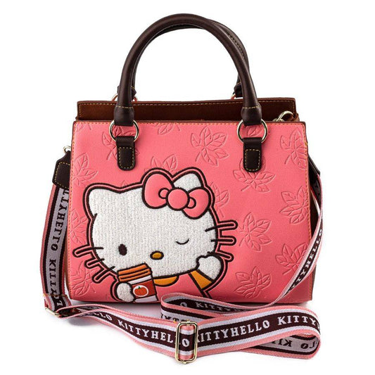 Pop Weasel Image of Hello Kitty - Pumpkin Spice Latte Wave Crossbody - Loungefly