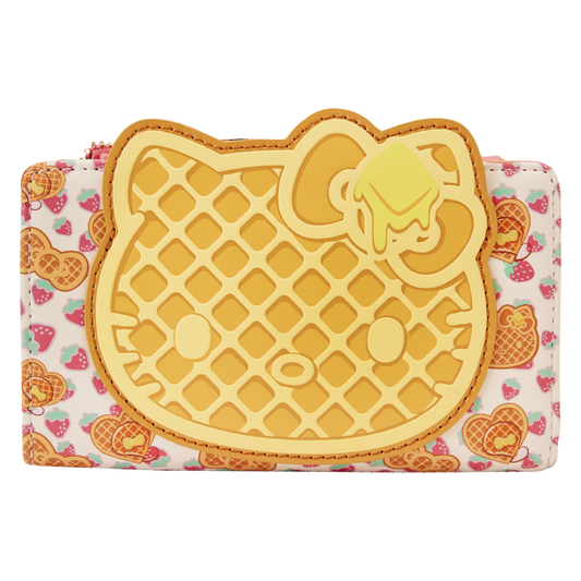 Pop Weasel Image of Hello Kitty - Breakfast Waffle Flap Wallet - Loungefly