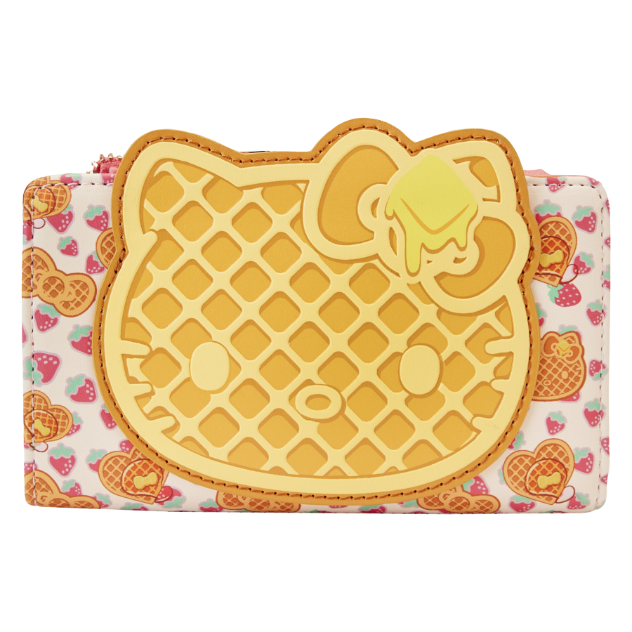 Pop Weasel Image of Hello Kitty - Breakfast Waffle Flap Wallet - Loungefly