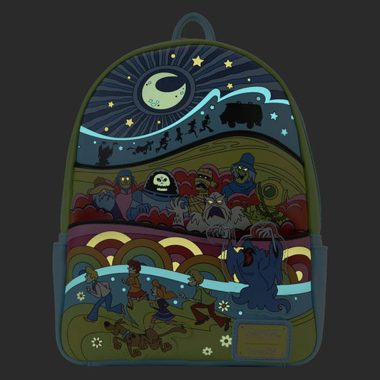 Pop Weasel - Image 2 of Scooby Doo - Psychedelic Monster Chase Glow Mini Backpack - Loungefly