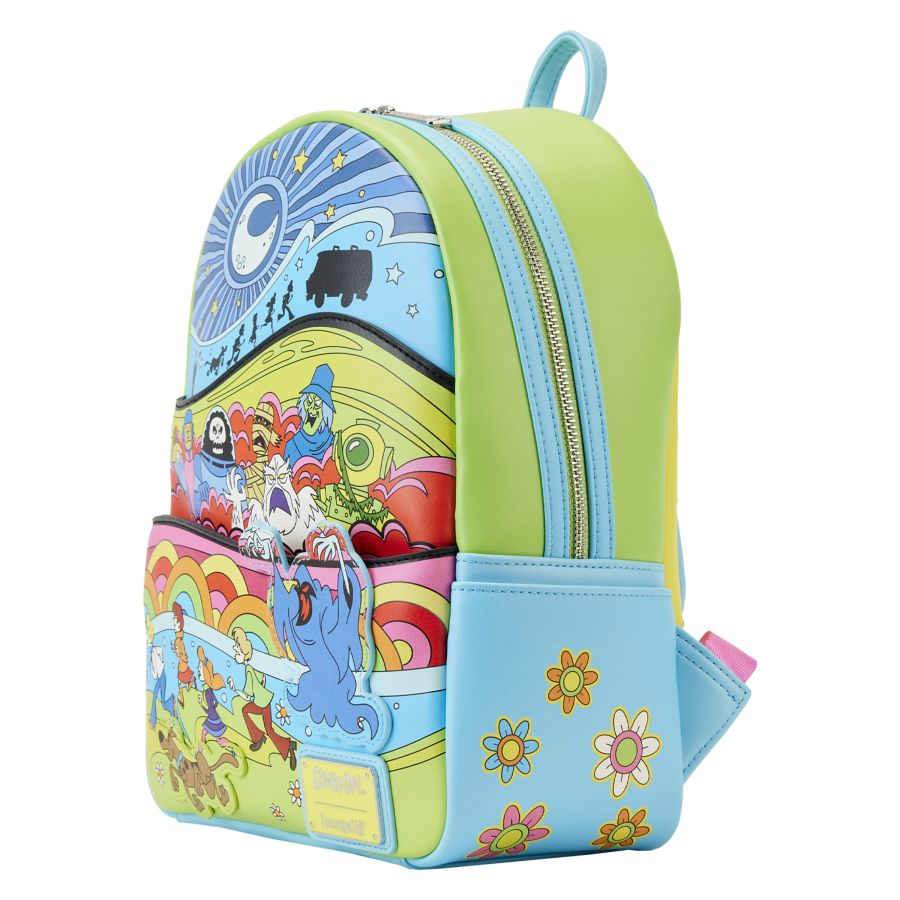 Pop Weasel - Image 3 of Scooby Doo - Psychedelic Monster Chase Glow Mini Backpack - Loungefly