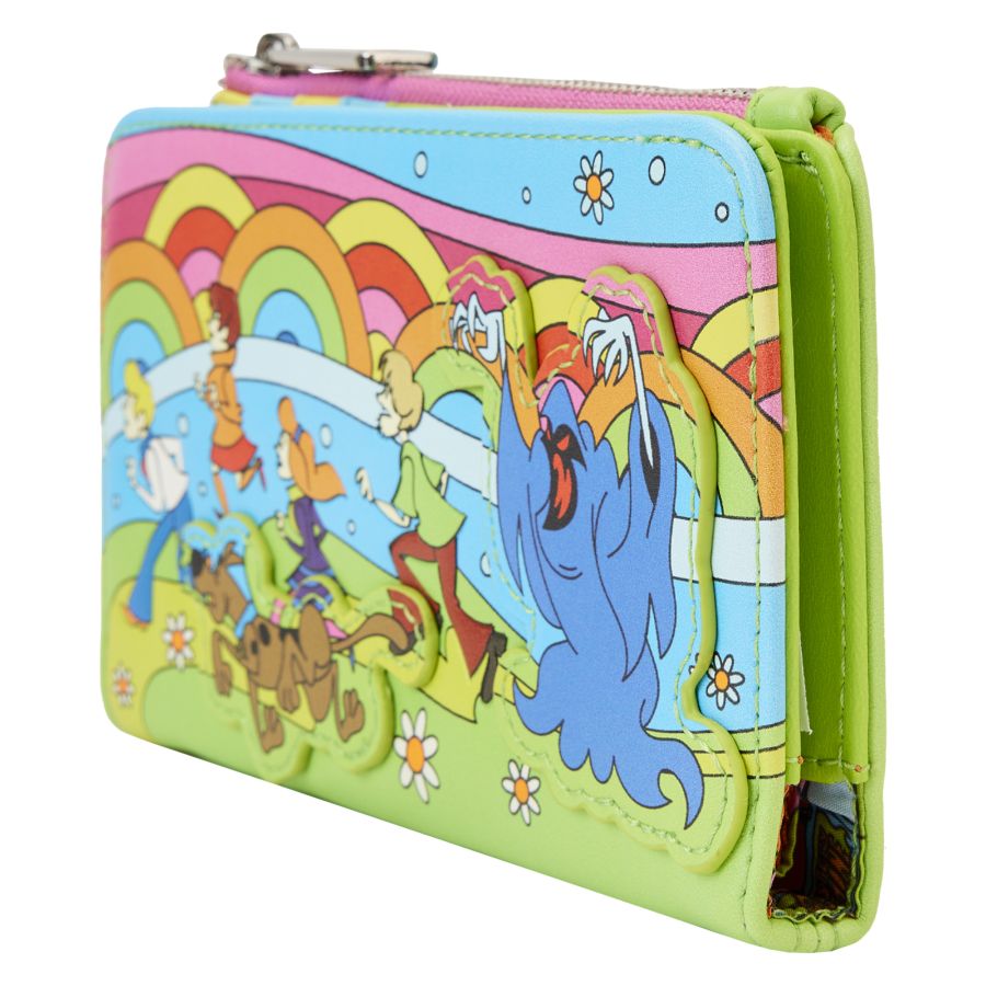 Pop Weasel - Image 3 of Scooby Doo - Psychedelic Monster Chase Glow Flap Wallet - Loungefly - Bags, Wallets & Purses - Image - Pop Weasel