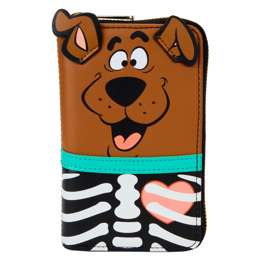 Scooby-Doo - Scooby-Doo Skeleton Cosplay Glow Zip Around Wallet - Loungefly