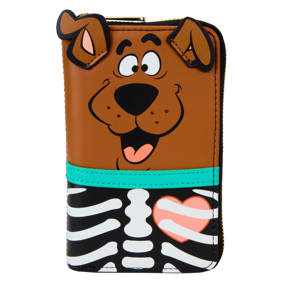 Scooby-Doo - Scooby-Doo Skeleton Cosplay Glow Zip Around Wallet - Loungefly