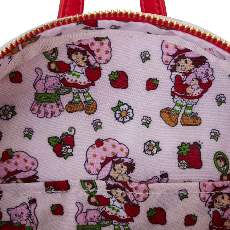 Pop Weasel - Image 5 of Strawberry Shortcake - Denim Pocket Mini Backpack - Loungefly - Bags, Wallets & Purses - Image - Pop Weasel