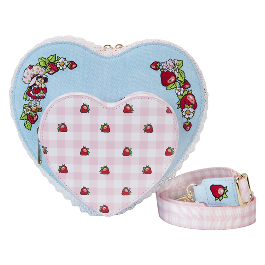 Pop Weasel Image of Strawberry Shortcake - Denim Heart Crossbody - Loungefly