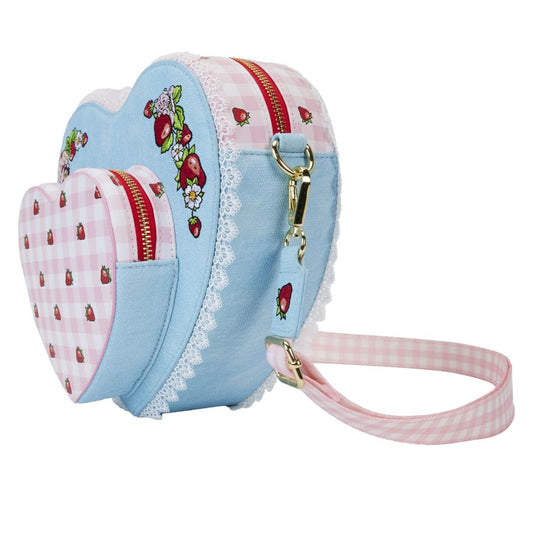 Pop Weasel - Image 2 of Strawberry Shortcake - Denim Heart Crossbody - Loungefly