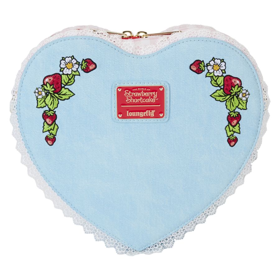 Pop Weasel - Image 4 of Strawberry Shortcake - Denim Heart Crossbody - Loungefly - Bags, Wallets & Purses - Image - Pop Weasel