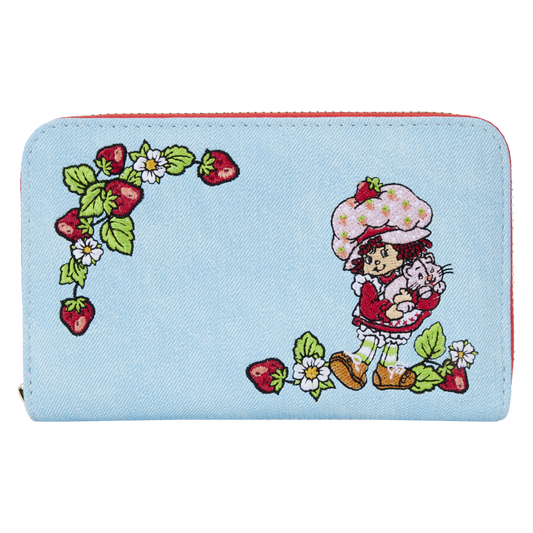 Pop Weasel Image of Strawberry Shortcake - Denim Plaid Zip Wallet - Loungefly