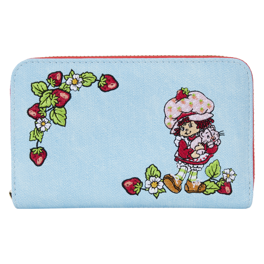 Pop Weasel Image of Strawberry Shortcake - Denim Plaid Zip Wallet - Loungefly - Bags, Wallets & Purses - Image - Pop Weasel