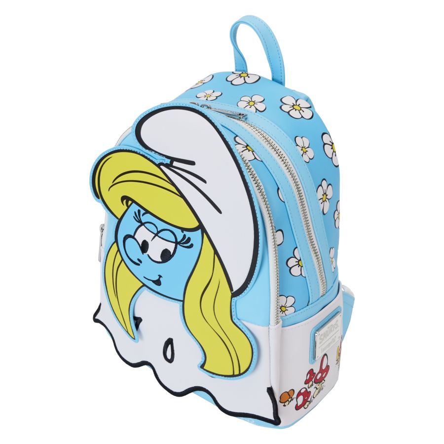 Pop Weasel - Image 3 of Smurfs - Smurfette Cosplay Mini Backpack - Loungefly - Bags, Wallets & Purses - Image - Pop Weasel