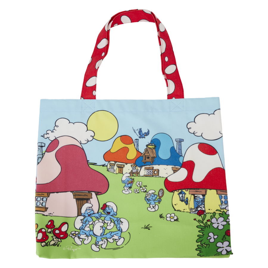 Pop Weasel Image of Smurfs - Village Life Canvas Tote - Loungefly - Bags, Wallets & Purses - Image - Pop Weasel