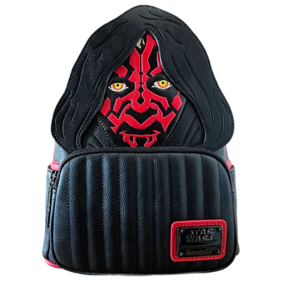 Pop Weasel Image of Star Wars - Darth Maul Hooded US Exclusive Mini Backpack [RS] - Loungefly - Bags, Wallets & Purses - Image - Pop Weasel