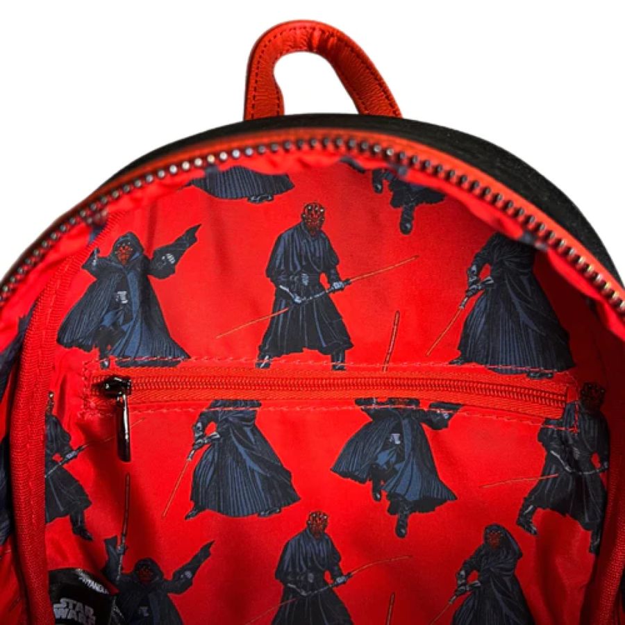 Pop Weasel - Image 4 of Star Wars - Darth Maul Hooded US Exclusive Mini Backpack [RS] - Loungefly - Bags, Wallets & Purses - Image - Pop Weasel