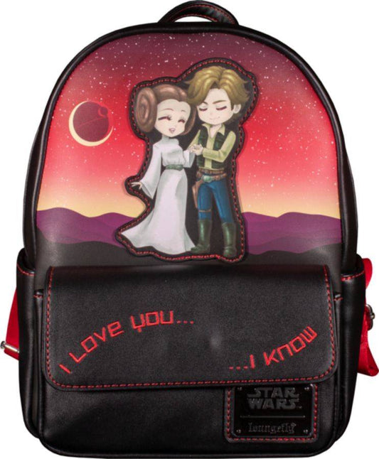 Pop Weasel Image of Star Wars - Princess Leia & Han Solo US Exclusive Mini Backpack [RS] - Loungefly