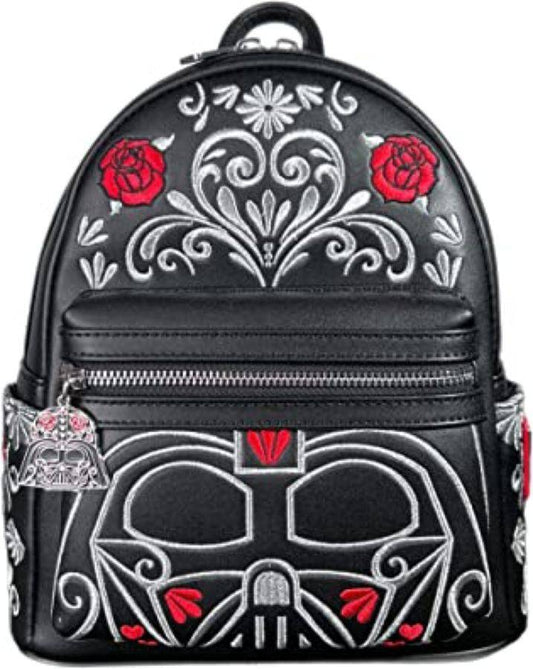 Pop Weasel Image of Star Wars - Darth Vader Floral Embroidered Cosplay US Exclusive Mini Backpack [RS] - Loungefly