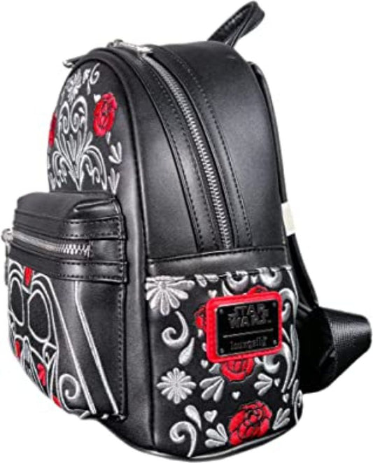 Pop Weasel - Image 2 of Star Wars - Darth Vader Floral Embroidered Cosplay US Exclusive Mini Backpack [RS] - Loungefly