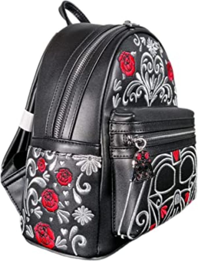 Pop Weasel - Image 3 of Star Wars - Darth Vader Floral Embroidered Cosplay US Exclusive Mini Backpack [RS] - Loungefly - Bags, Wallets & Purses - Image - Pop Weasel