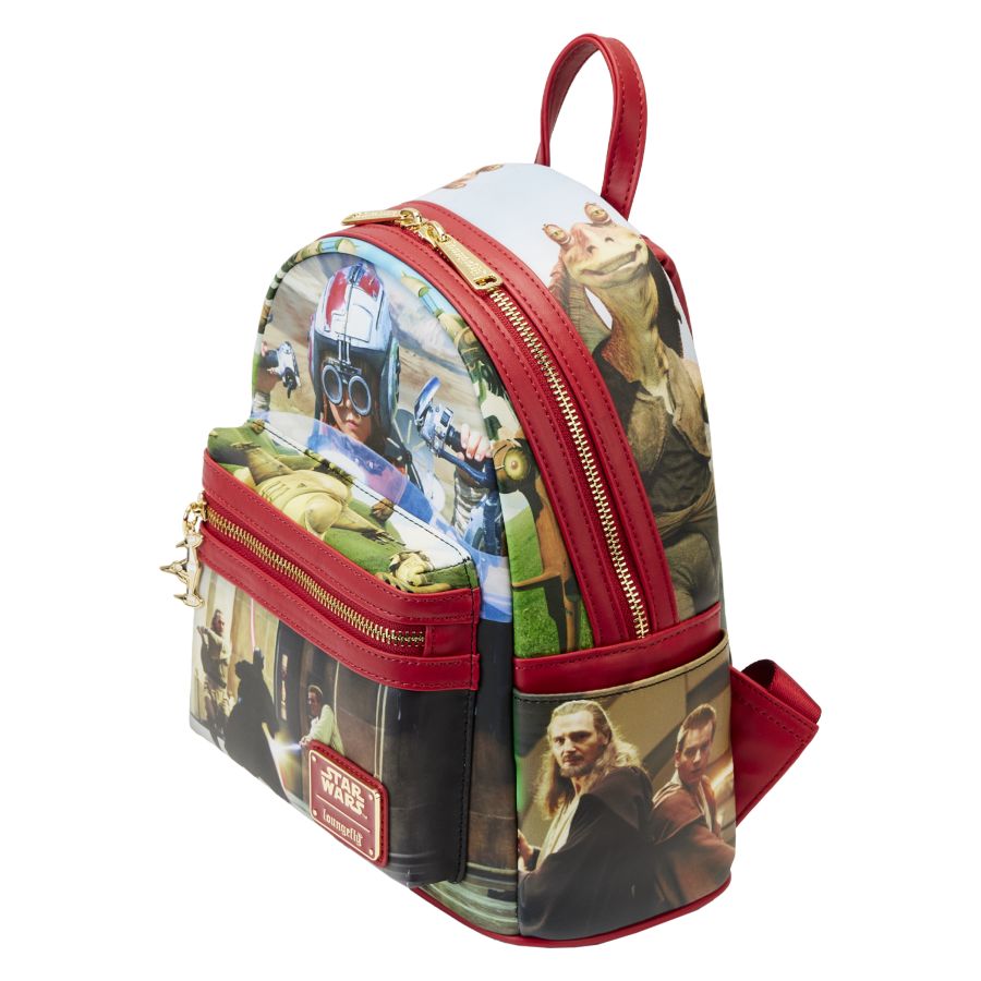 Pop Weasel - Image 3 of Star Wars: Episode One - The Phantom Menace - Scenes Mini Backpack - Loungefly - Bags, Wallets & Purses - Image - Pop Weasel