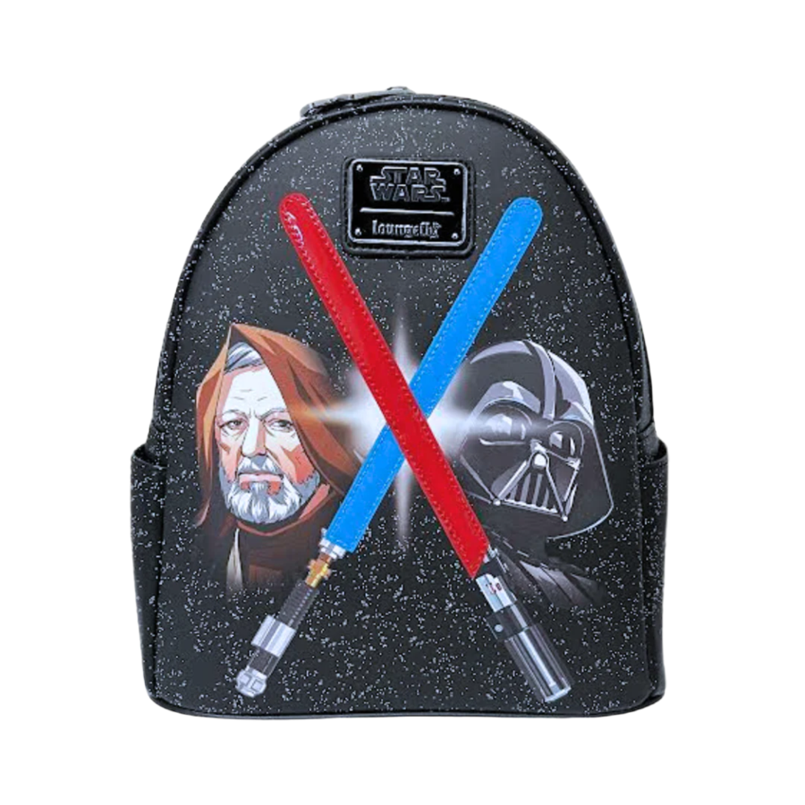 Pop Weasel Image of Star Wars - Darth Vader & Obi-Wan Light-Up US Exclusive Mini Backpack [RS] - Loungefly - Bags, Wallets & Purses - Image - Pop Weasel