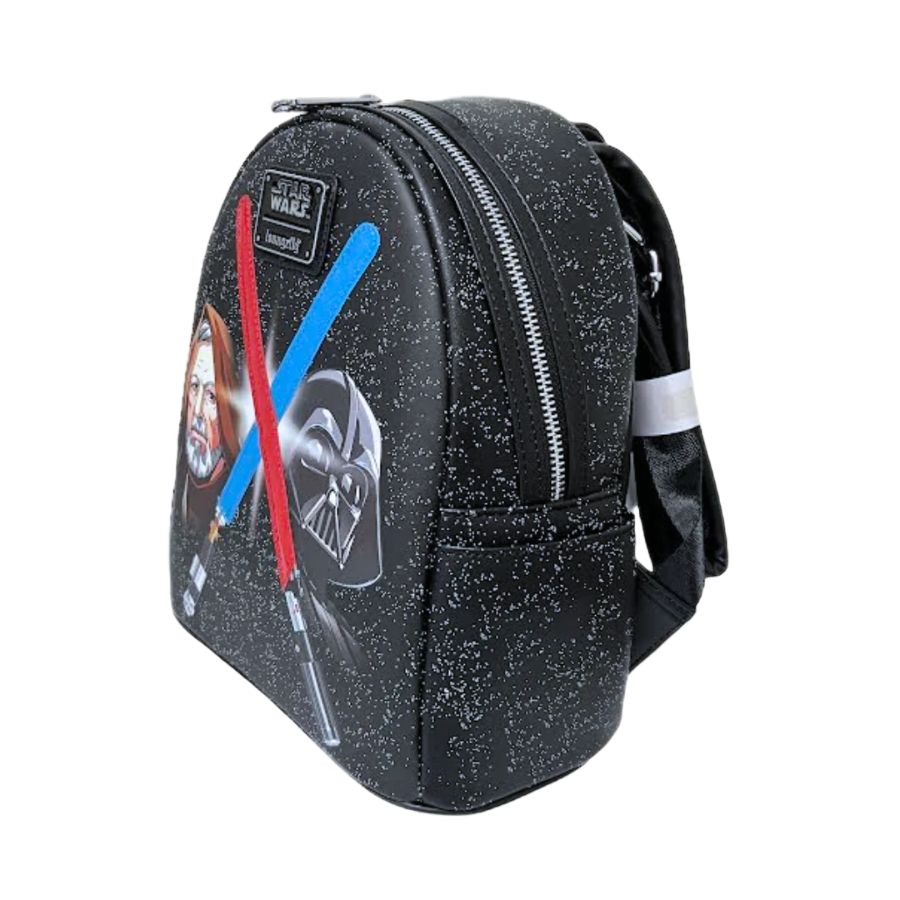 Pop Weasel - Image 3 of Star Wars - Darth Vader & Obi-Wan Light-Up US Exclusive Mini Backpack [RS] - Loungefly - Bags, Wallets & Purses - Image - Pop Weasel