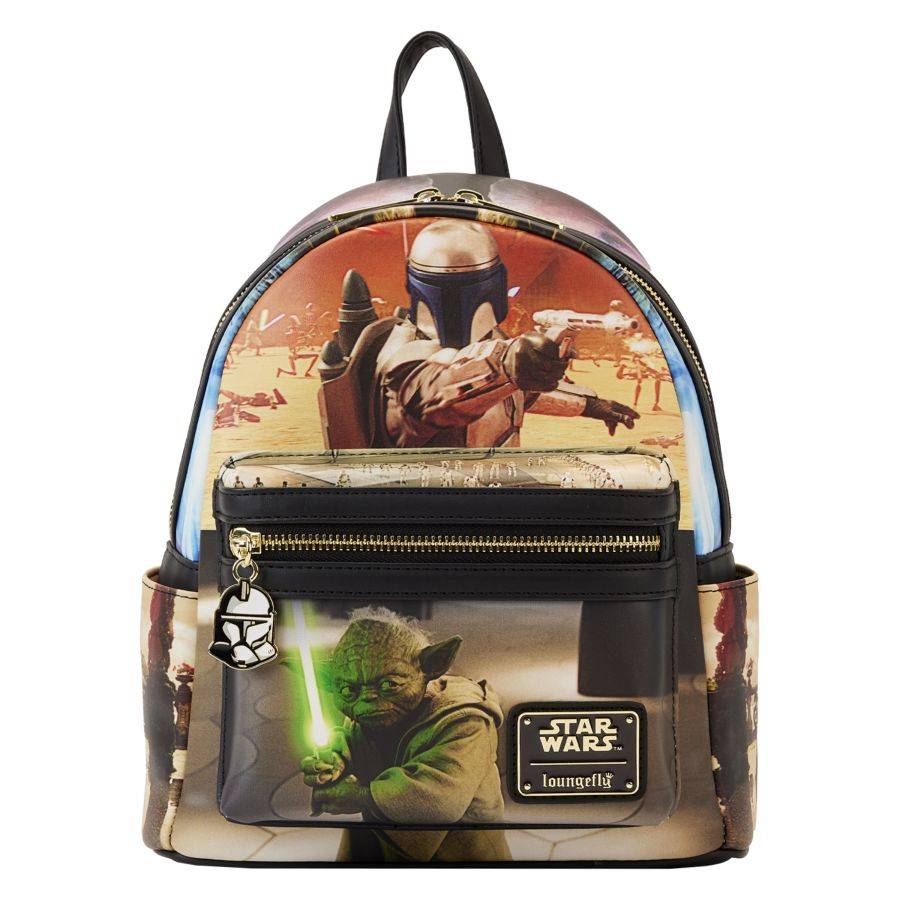 Pop Weasel Image of Star Wars Episode II: Attack of the Clones - Scene Mini Backpack - Loungefly - Bags, Wallets & Purses - Image - Pop Weasel