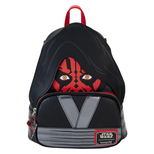 Pop Weasel Image of Star Wars: The Phantom Menace 25th Anniversary - Darth Maul with Hood Mini Backpack - Loungefly