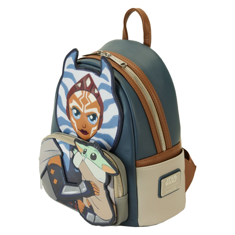 Pop Weasel - Image 3 of Star Wars: The Mandalorian - Ahsoka w/Grogu M-Backpack - Loungefly - Bags, Wallets & Purses - Image - Pop Weasel