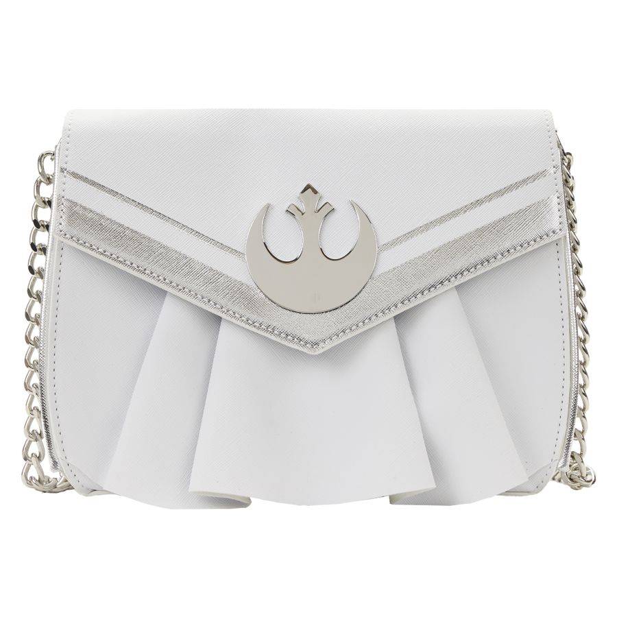 Pop Weasel Image of Star Wars - Princess Leia White Chain Strap Crossbody - Loungefly - Bags, Wallets & Purses - Image - Pop Weasel