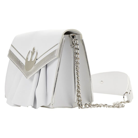 Pop Weasel - Image 2 of Star Wars - Princess Leia White Chain Strap Crossbody - Loungefly