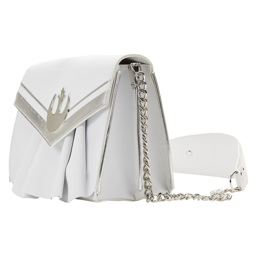 Pop Weasel - Image 2 of Star Wars - Princess Leia White Chain Strap Crossbody - Loungefly - Bags, Wallets & Purses - Image - Pop Weasel