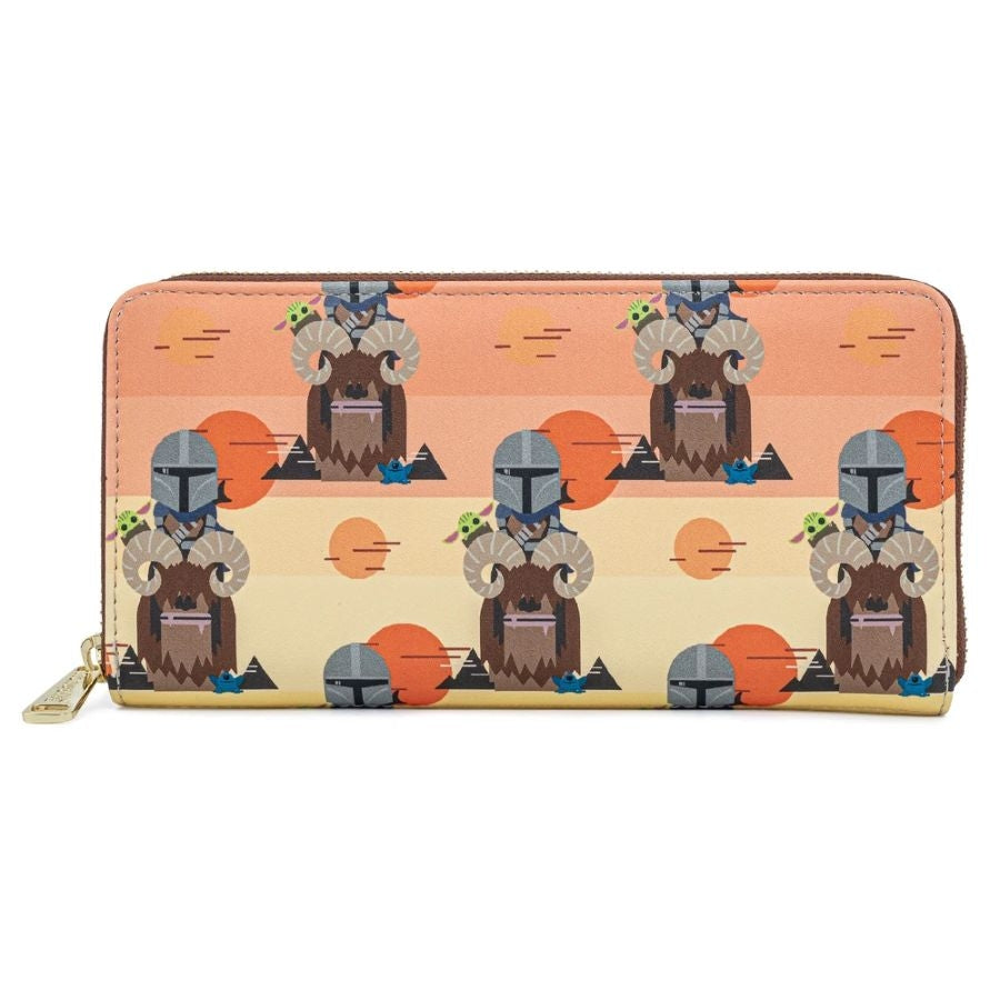 Pop Weasel Image of Star Wars: The Mandalorian - Bantha Ride Zip Purse - Loungefly