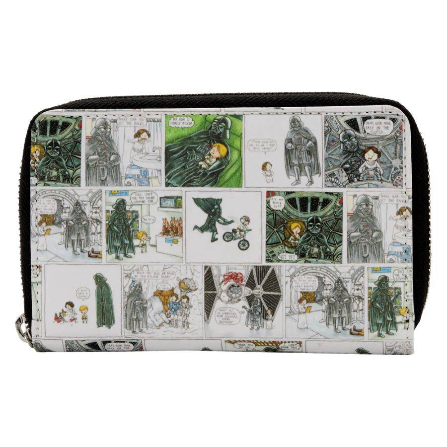 Pop Weasel Image of Star Wars - Darth Vader Comic Strip Zip Purse - Loungefly - Bags, Wallets & Purses - Image - Pop Weasel