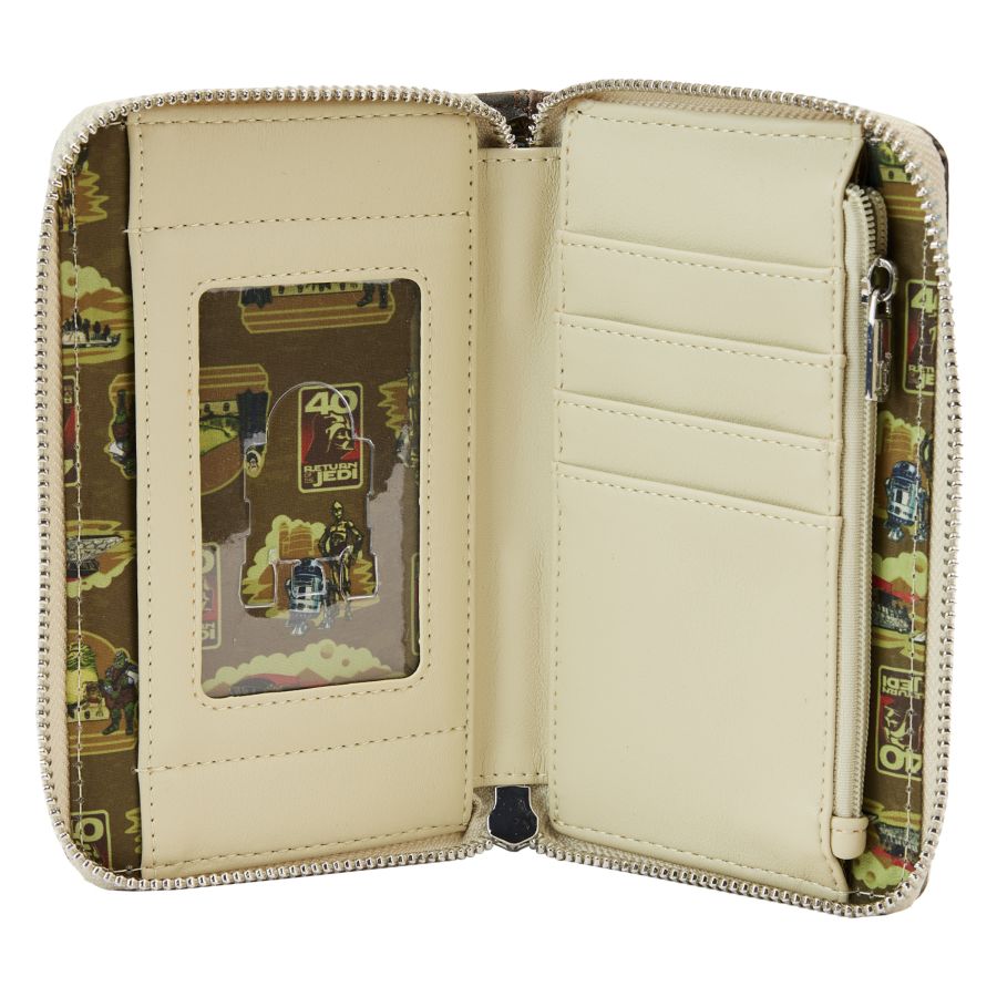 Pop Weasel - Image 4 of Star Wars - Return of the Jedi 40th Anniversary Jabbas Palace Zip Around Wallet - Loungefly - Bags, Wallets & Purses - Image - Pop Weasel