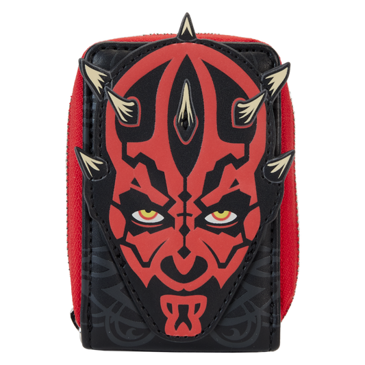 Pop Weasel Image of Star Wars: The Phantom Menace 25th Anniversary - Darth Maul Accordion Wallet - Loungefly