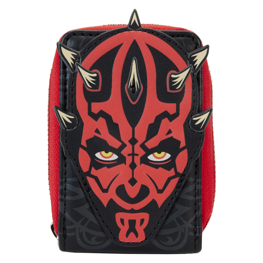 Pop Weasel Image of Star Wars: The Phantom Menace 25th Anniversary - Darth Maul Accordion Wallet - Loungefly - Bags, Wallets & Purses - Image - Pop Weasel