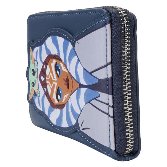 Pop Weasel - Image 2 of Star Wars: The Mandalorian - Ahsoka & Grogu Zip Wallet - Loungefly