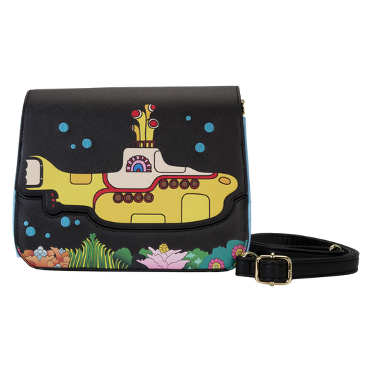 Pop Weasel Image of The Beatles - Yellow Submarine Flap Pocket Crossbody - Loungefly