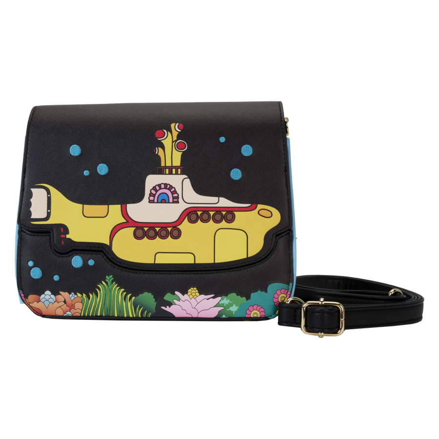 Pop Weasel Image of The Beatles - Yellow Submarine Flap Pocket Crossbody - Loungefly