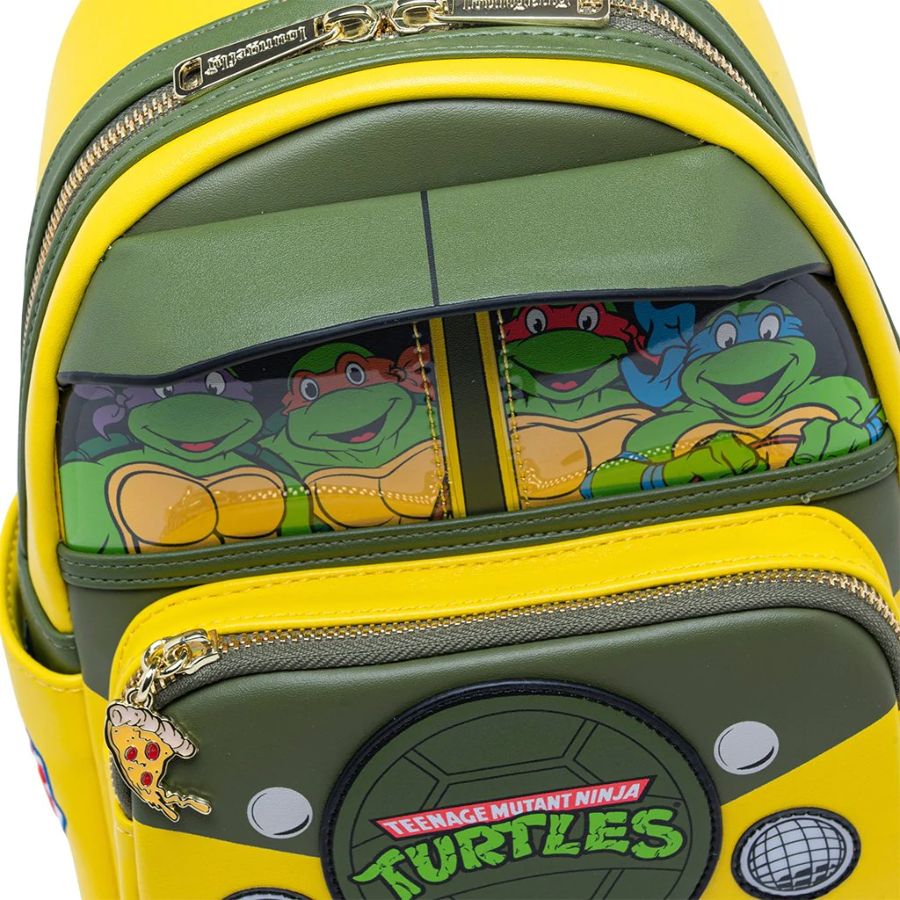 Pop Weasel - Image 3 of Teenage Mutant Ninja Turtles (TV 1987) - Turtle Party Wagon US Exclusive Mini Backpack [RS] - Loungefly - Bags, Wallets & Purses - Image - Pop Weasel