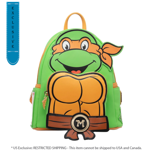 Pop Weasel Image of Teenage Mutant Ninja Turtles (TV 1987) - Michaelangelo Cosplay US Exclusive Mini Backpack [RS] - Loungefly