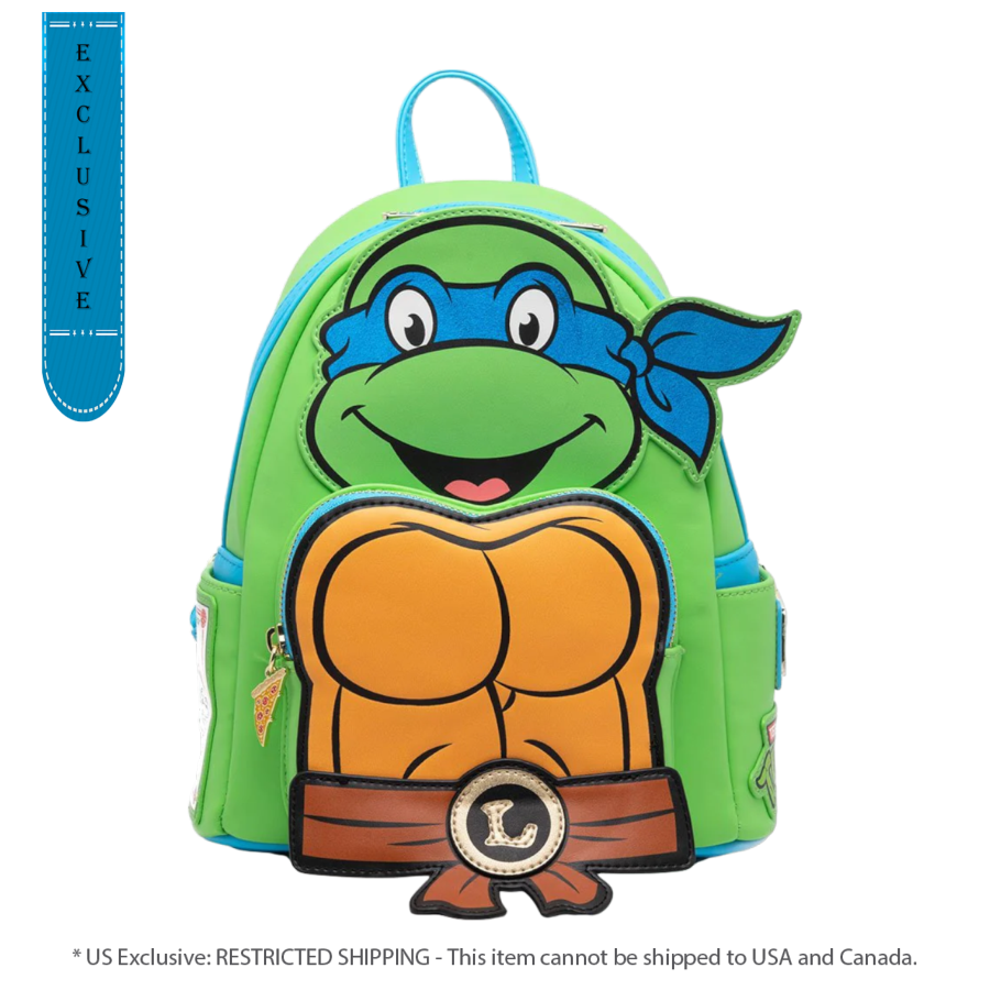 Pop Weasel Image of Teenage Mutant Ninja Turtles (TV 1987) - Leonardo US Exclusive Cosplay Mini Backpack [RS] - Loungefly - Bags, Wallets & Purses - Image - Pop Weasel