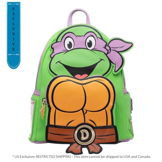 Pop Weasel Image of Teenage Muntant Ninja Turtles (TV 1987) - Donatello Cosplay Mini Backpack US Exclusive [RS] - Loungefly